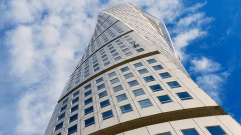Turning Torso in Malmö, Sweden Stock Footage 97083738
