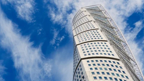Turning Torso in Malmö, Sweden Stock Footage 97083765