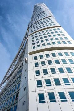 Turning Torso skyscraper in close-up Stock Photos