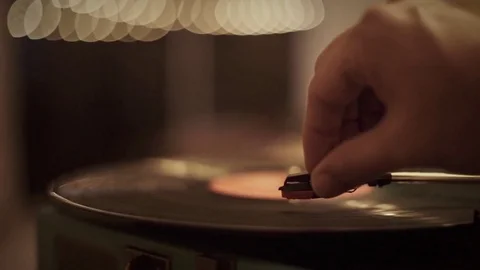 Turning on turntable with panning Stock Footage