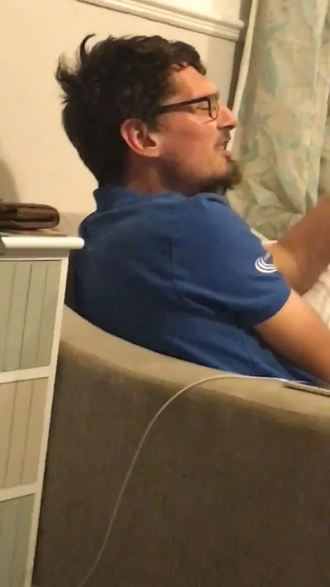 Turning off the tv while the World Cup is on Stock Footage 272971341