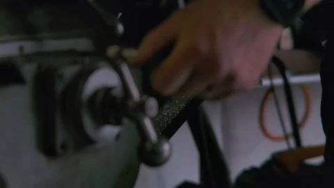 Turning Vise Handle Stock Footage 201964818