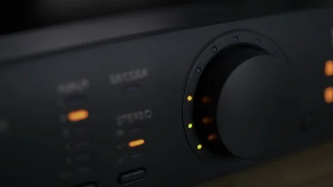 Turning Up Volume. 5.1 Surround Decoder. Slow-motion. 動画素材 100345410