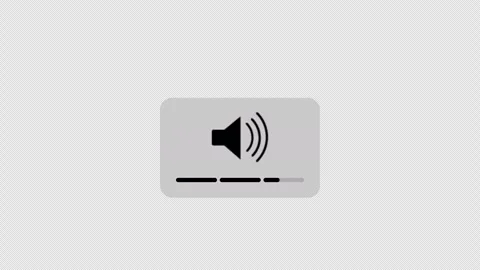 Turning up the volume control level, Volume Slider animation. Stock Footage 289592160