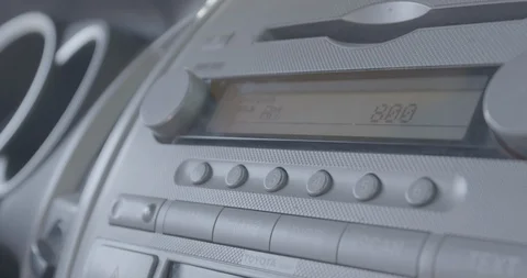 Turning Up The Volume in a Truck Stock Footage 101400402