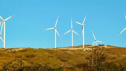 Turning Wind into Power Stock Footage 313158975