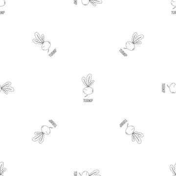 Turnip pattern seamless 스톡 일러스트
