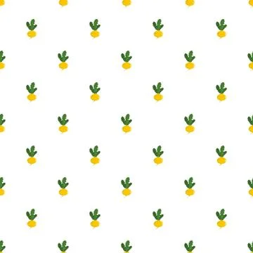 Turnip pattern seamless Illustrazione stock