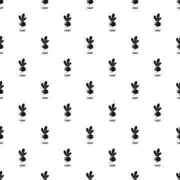 Turnip pattern seamless Illustrazione stock
