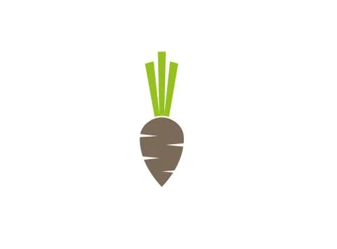 Turnips Vegetable Logo Stock Illustration