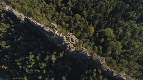 TURNOV, CZECH REPUBLIC - JUNE, 2019: Aerial drone view of a beautiful landscape Stock Footage 112935053