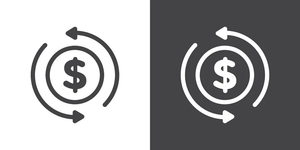 Turnover icon Stock Illustration
