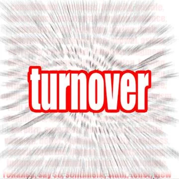 Turnover word cloud Stock Illustration