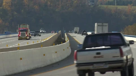 Turnpike Bridge traffic Stock Footage 51807750