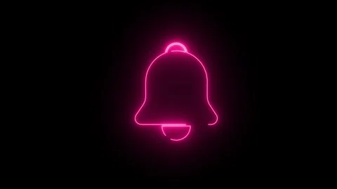 Turns Notifications On Bell hanging bell alert ring Icon Isolated. bell ico.. Video stock 303697553