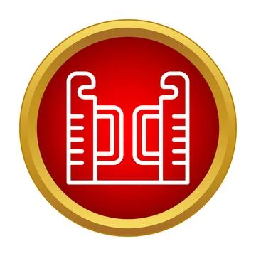 Turnstile access gate icon for public transport Illustrazione stock