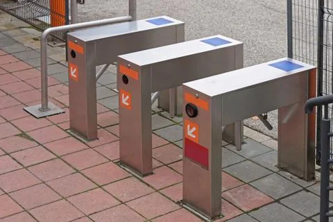 Turnstile control pass Stock Photos