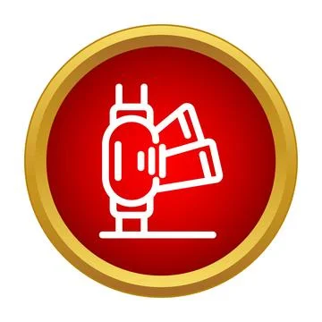 Turnstile entrance access control security line icon Stock Illustration