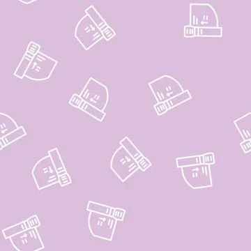 Turnstile equipment line vector seamless pattern 스톡 일러스트
