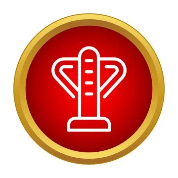 Turnstile gate icon for access control and security Stock Illustration