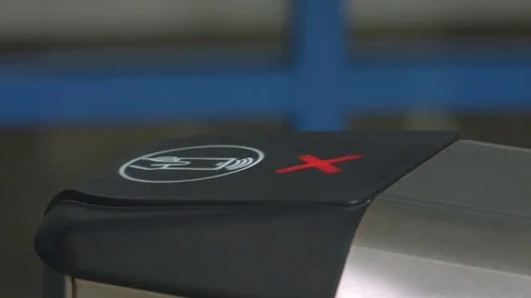 The turnstile has opened Stock Footage 81548392