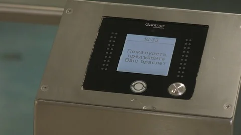 The turnstile has opened Stock Footage 81548414