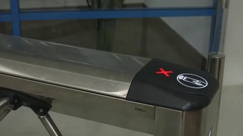 The turnstile has opened Stock Footage 81548415