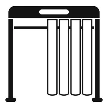 Turnstile icon representing access control and security Stock Illustration