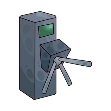 Turnstile illustration Stock Illustration