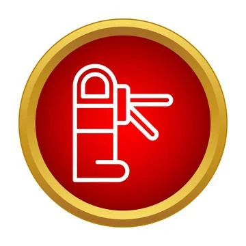 Turnstile vector icon controlling entry and access Stock Illustration
