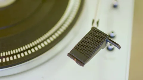 Turntable and Needle Stock Footage 80260665