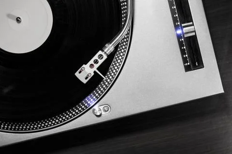 Turntable Angled (No Logo) Stock Photos