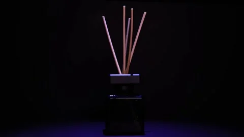 Turntable - black perfume Video stock 234556148