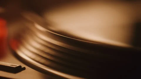 Turntable close up Stock Footage 301118631