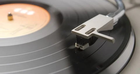Turntable close up in studio 4K Stock Footage 237958199