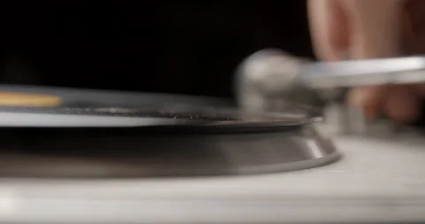 Turntable close up in studio 4K Stock Footage 237959019