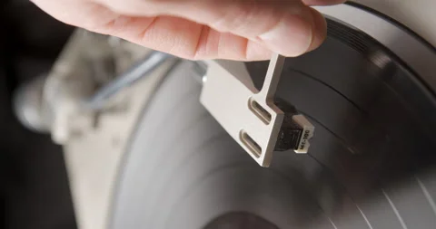 Turntable close up in studio 4K vertical Stock Footage 237957886