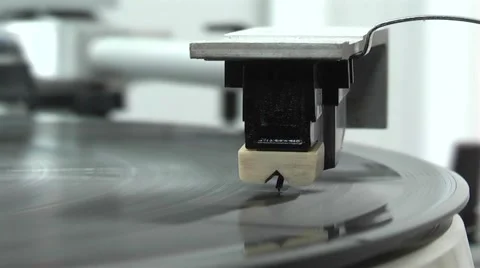 Turntable device for audio playback Stock Footage 950620