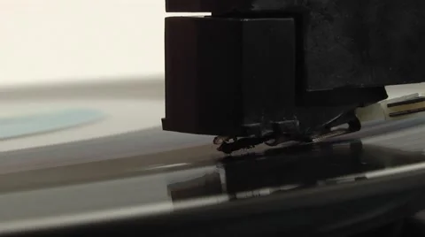 Turntable device for audio playback Stock Footage 980592