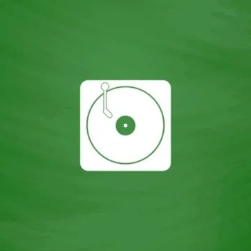 Turntable dj icon Stockillustratie