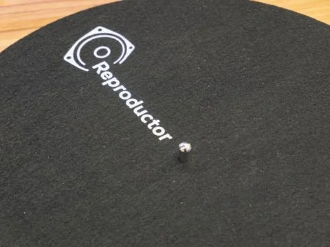Turntable Felt Mat for High-Quality Audio Reproduction Stock Photos