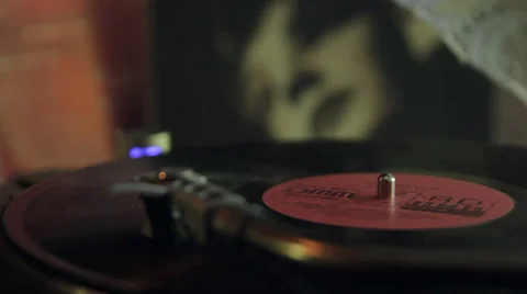 Turntable, gramophone 스톡 동영상 43080671