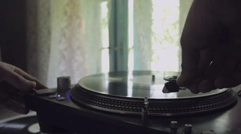 Turntable, gramophone Stock-Footage 43107614