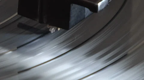 Turntable Needle Close Up Stock Footage 33893169