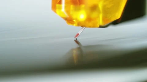 Turntable Needle Close Up Video stock 46727388