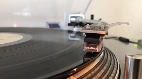 Turntable Needle Drop Stock Footage 88222495