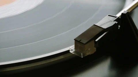 Turntable needle playing Stock Footage 86615885
