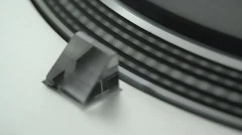 Turntable Platter spin-down PAL Stock Footage 10686907