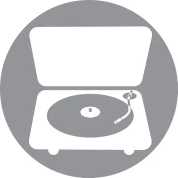 Turntable player Stock Illustration