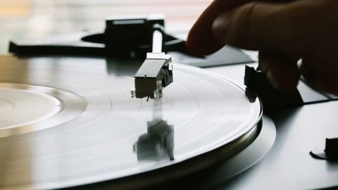 Turntable playing Stock Footage 86615848